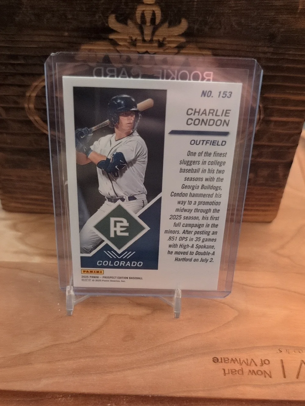 2025 Panini Charlie Condon Prospect Edition Rookie Card Rockies - Picture 2 of 2